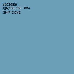 #6C9EB9 - Ship Cove Color Image